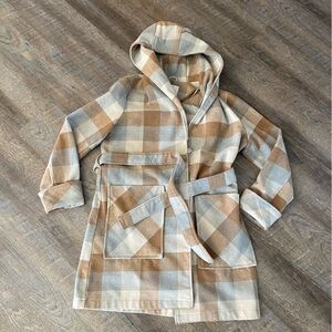 Plaid coat women’s large